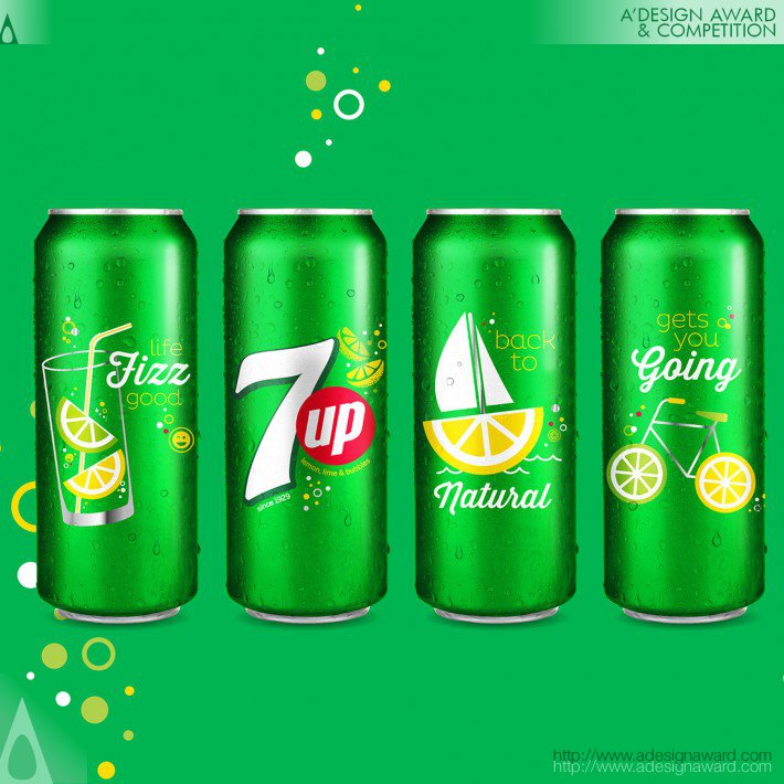 PepsiCo Design and Innovation - 7up Sip Up Summer Series Limited Edition Aluminum Cans