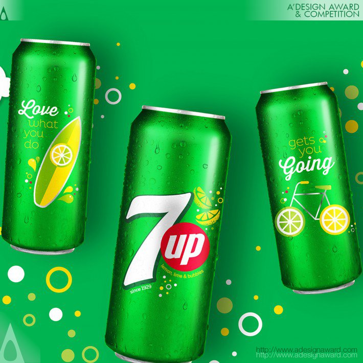 7up Sip Up Summer Series Limited Edition Aluminum Cans by PepsiCo Design and Innovation