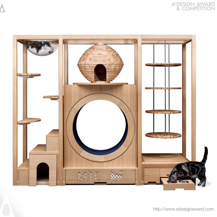 Neko Goten Cat Tower by Hitomi Otake