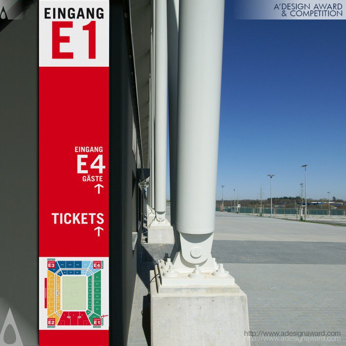 Stadium Sc Freiburg Wayfinding System by Geissert Thomas