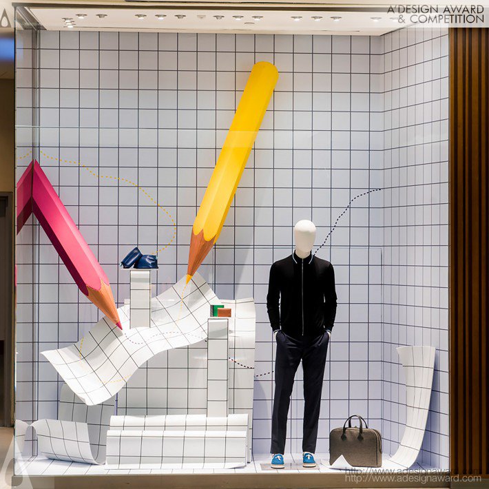 Pencil Possibilities Window Vm Display by L&#039;Atelier Five