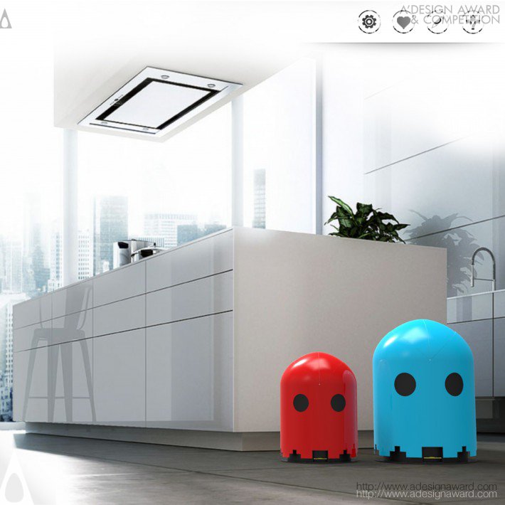 Blinky. Clyde. Inky. Pinky Family of Home Pedal Dustbins by Sagar Satam