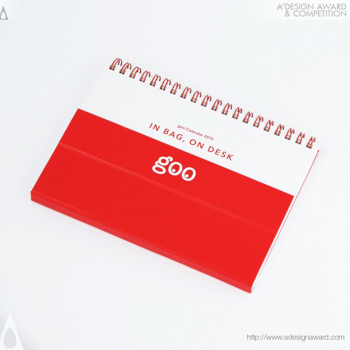 In Bag On Desk Calendar by Katsumi Tamura