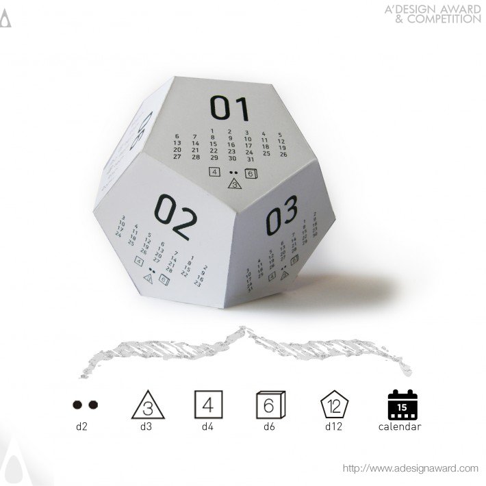 Andrea Kis - Dicecal Multifunctional Calendar