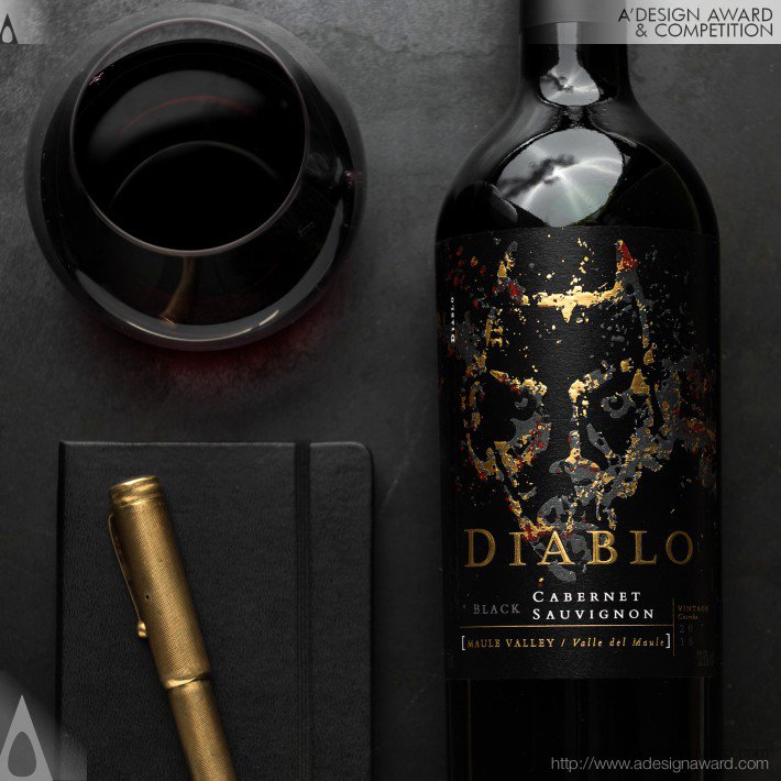 Ximena Ureta - Diablo Black Wine Packaging