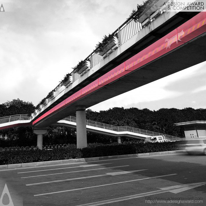 Red Line Cat-Overpass by YeQuan Liu