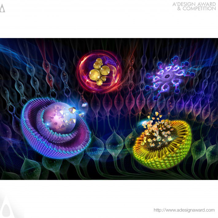 Ocular Nanotechnology Magazine Cover Illustration by Cynthia Turner