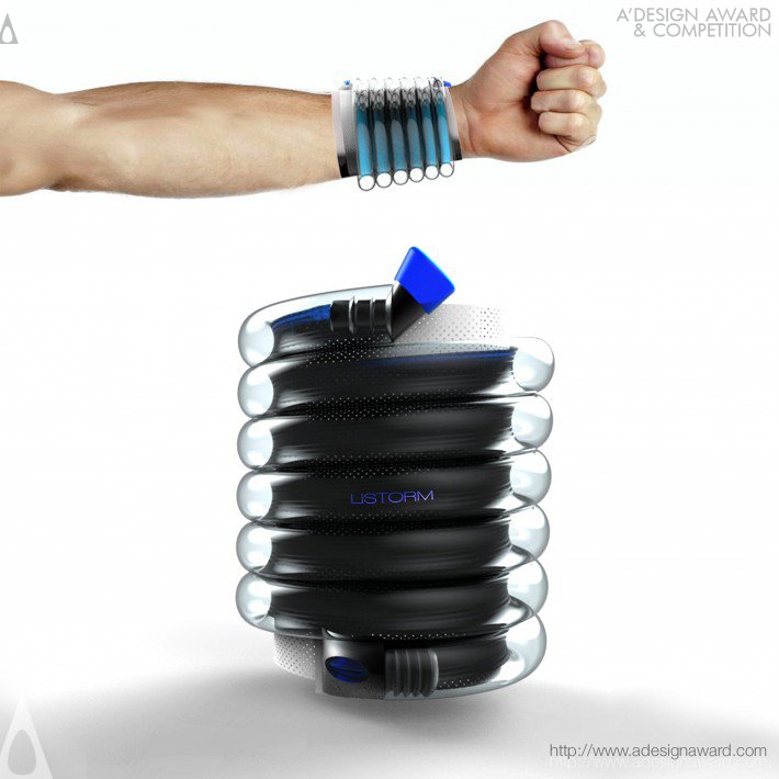 Listorm Liquid Storage Bracelet by Csaba Tölgyesy