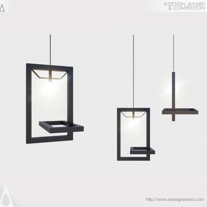 The Frame Pendant Lamp by Shosha Kamal