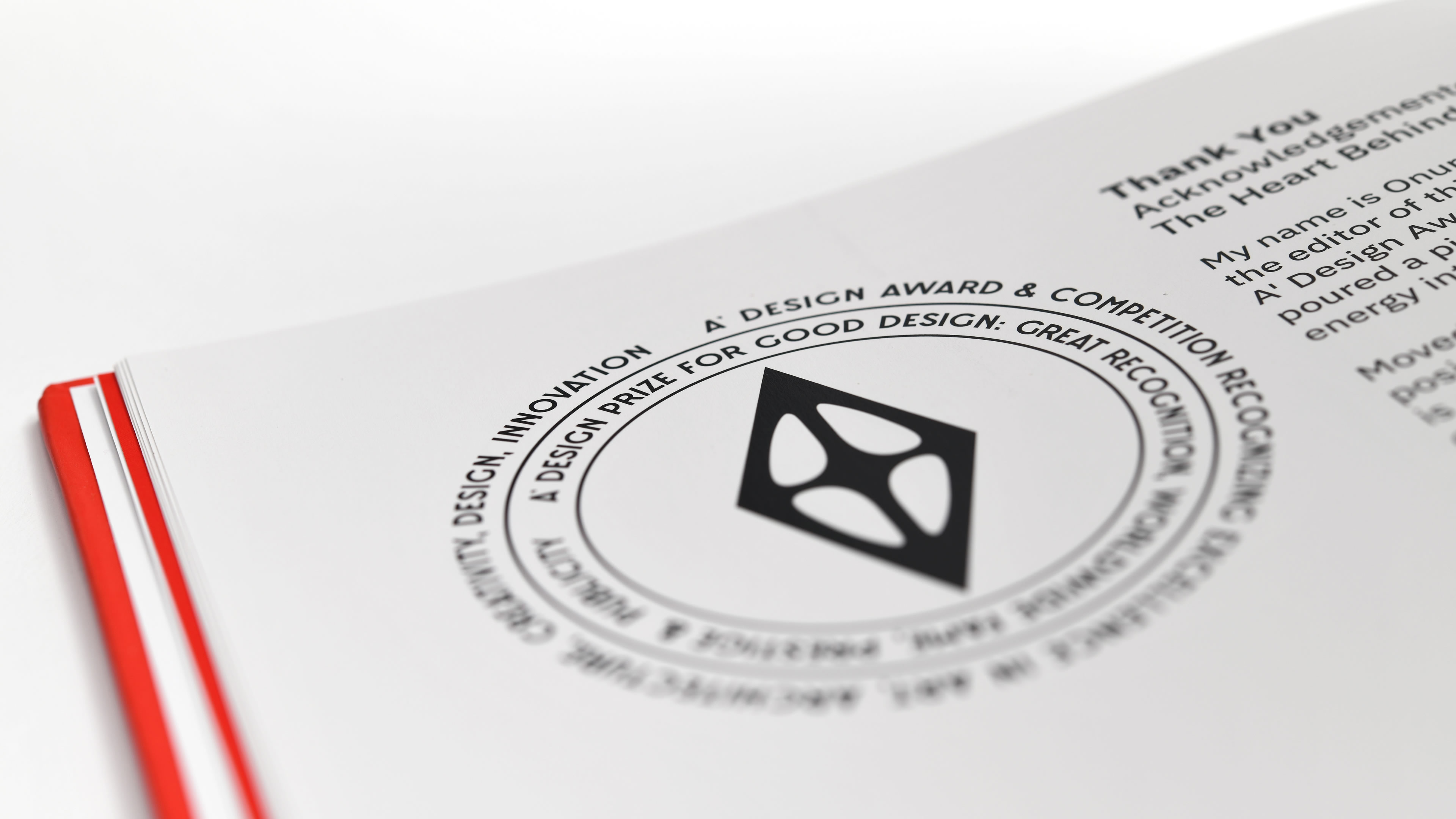 Design Award Winner's Manual Page